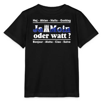 Hamburg , Tradition , Fan , Ja Moin oder watt (25) - Stanley/Stella Kinder T-Shirt MINI CREATOR  - Schwarz - Vorne - Mikhail (115cm)