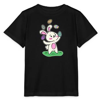 Lapin de Pâques Lapin de Pâques Oeufs de Pâques Joyeuses Pâques - T-shirt bio MINI CREATOR Stanley/Stella Enfant - noir - Devant - Mikhail (115cm)