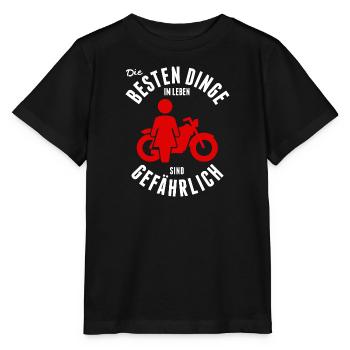 Motorbike motorbikes biker funny humorous sayings - Stanley/Stella MINI CREATOR Kids’ T-Shirt - black - Front - Mikhail (115cm)