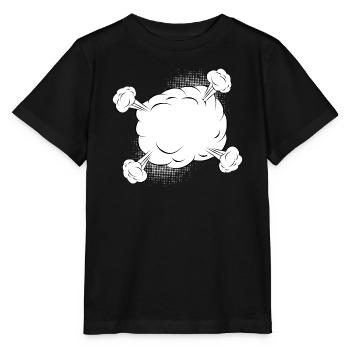 Vide nuage de combat comique pour vos propres textes et motifs - T-shirt bio MINI CREATOR Stanley/Stella Enfant - noir - Devant - Mikhail (115cm)