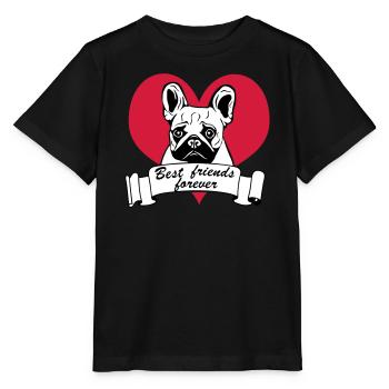 French Bulldog, French Bulldog ... / + - Stanley/Stella MINI CREATOR Kids’ T-Shirt - black - Front - Mikhail (115cm)