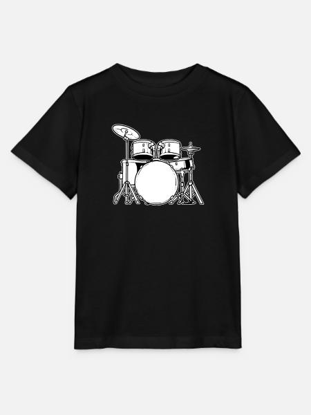 Schlagzeug Schlagzeuger - Stanley/Stella Kinder T-Shirt MINI CREATOR  - Schwarz
