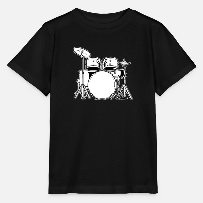 Batterie Batteur - T-shirt bio MINI CREATOR Stanley/Stella Enfant - noir