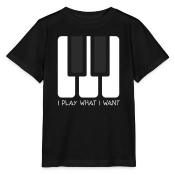 JE JOUE CE QUE JE VEUX - T-shirt bio MINI CREATOR Stanley/Stella Enfant - noir - Devant - Mikhail (115cm)