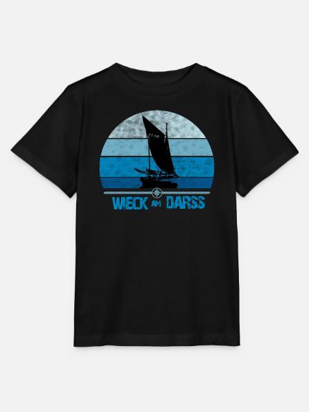 Wieck am Darss with Zeesboot - Stanley/Stella MINI CREATOR Kids’ T-Shirt - black