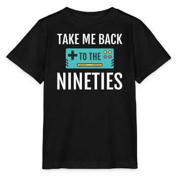 90s Party Disco Retro Revival Festival - T-shirt bio MINI CREATOR Stanley/Stella Enfant - noir - Devant - Mikhail (115cm)