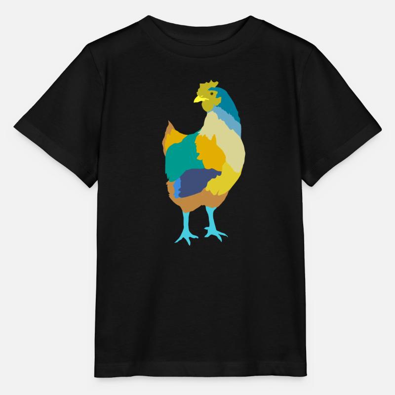 Huhn - Stanley/Stella Kinder T-Shirt MINI CREATOR  - Schwarz