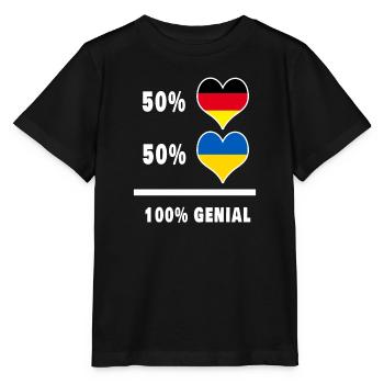 Allemagne et Ukraine Genial / Cadeau - T-shirt bio MINI CREATOR Stanley/Stella Enfant - noir - Devant - Mikhail (115cm)