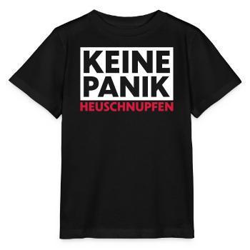 Keine Panik Heuschnupfen - Stanley/Stella Kinder T-Shirt MINI CREATOR  - Schwarz - Vorne - Mikhail (115cm)