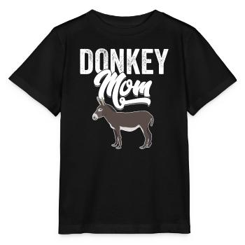 Donkey - Donkey Mom - Stanley/Stella MINI CREATOR Kids’ T-Shirt - black - Front - Mikhail (115cm)