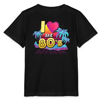 80er Achtziger - Stanley/Stella Kinder T-Shirt MINI CREATOR  - Schwarz - Vorne - Mikhail (115cm)