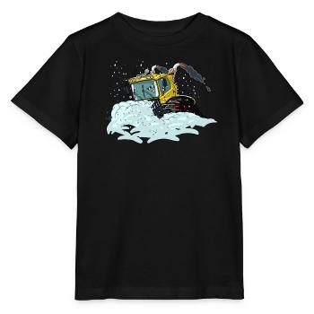 yellow snow shovel - Stanley/Stella MINI CREATOR Kids’ T-Shirt - black - Front - Mikhail (115cm)