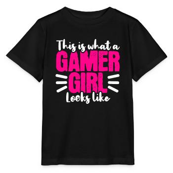 Gamer gamer streamer - Stanley/Stella MINI CREATOR Kids’ T-Shirt - black - Front - Mikhail (115cm)