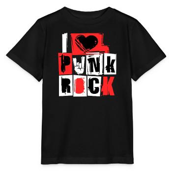 I love punk rock punk rock music hard rock metal - Stanley/Stella MINI CREATOR Kids’ T-Shirt - black - Front - Mikhail (115cm)