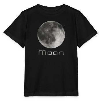 Mond - Stanley/Stella Kinder T-Shirt MINI CREATOR  - Schwarz - Vorne - Mikhail (115cm)