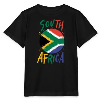 Afrique du Sud - T-shirt bio MINI CREATOR Stanley/Stella Enfant - noir - Devant - Mikhail (115cm)