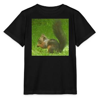 Écureuil animal animal amour amour animal amoureux - T-shirt bio MINI CREATOR Stanley/Stella Enfant - noir - Devant - Mikhail (115cm)