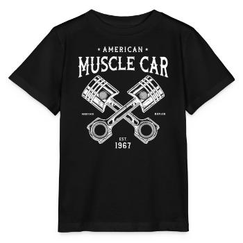 Muscle car American Muscle Classic v8 - Stanley/Stella MINI CREATOR Kids’ T-Shirt - black - Front - Mikhail (115cm)