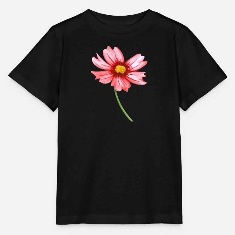 fleur - T-shirt bio MINI CREATOR Stanley/Stella Enfant - noir