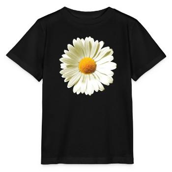 Daisies | Daisy flower power - Stanley/Stella MINI CREATOR Kids’ T-Shirt - black - Front - Mikhail (115cm)
