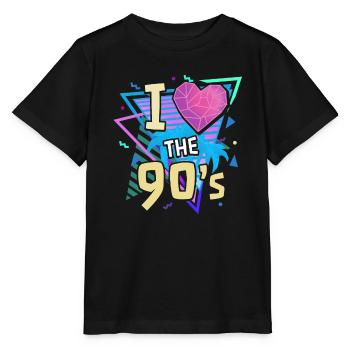 90's nineties vintage - Stanley/Stella MINI CREATOR Kids’ T-Shirt - black - Front - Mikhail (115cm)