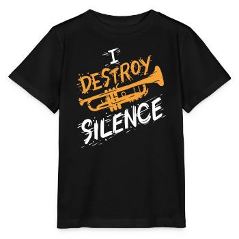 Trumpet Trumpeter - Stanley/Stella MINI CREATOR Kids’ T-Shirt - black - Front - Mikhail (115cm)
