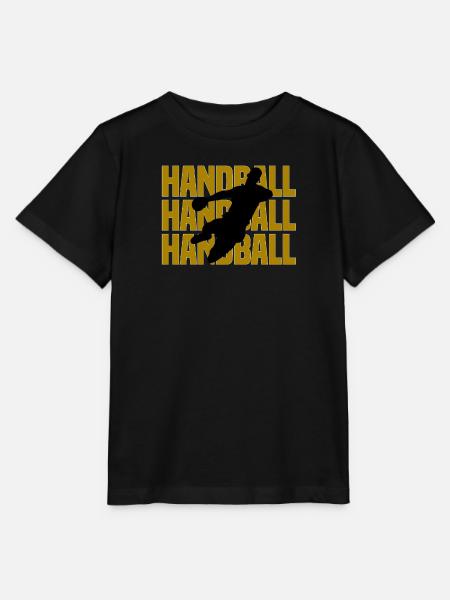 Handball Sprung Silhouette Gold - Stanley/Stella Kinder T-Shirt MINI CREATOR - Schwarz