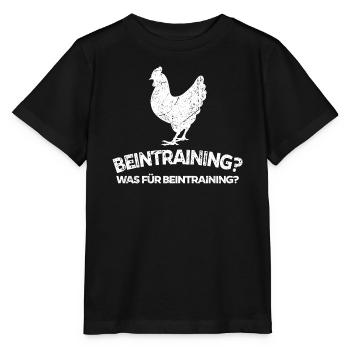 Beintraining Muskelaufbau Fitnessstudio Spruch Gym - Stanley/Stella Kinder T-Shirt MINI CREATOR  - Schwarz - Vorne - Mikhail (115cm)