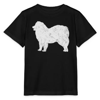 Samojede Samoyed Hundebesitzer - Stanley/Stella Kinder T-Shirt MINI CREATOR  - Schwarz - Vorne - Mikhail (115cm)