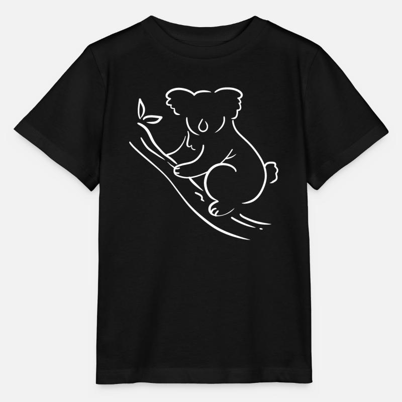 Koala Australien Australier - Stanley/Stella Kinder T-Shirt MINI CREATOR  - Schwarz