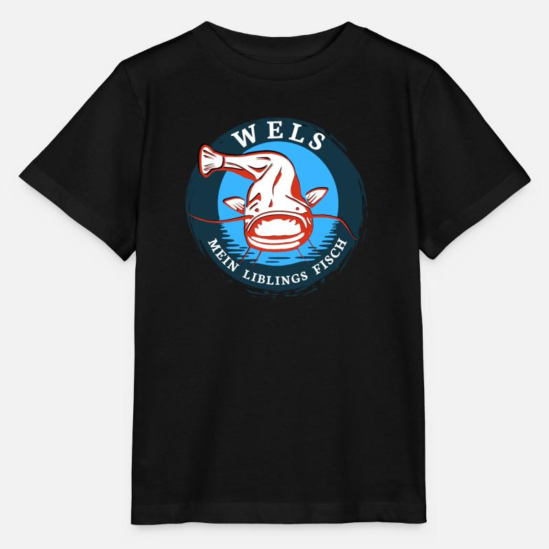 Pêche Poisson-chat mon poisson préféré - T-shirt bio MINI CREATOR Stanley/Stella Enfant - noir