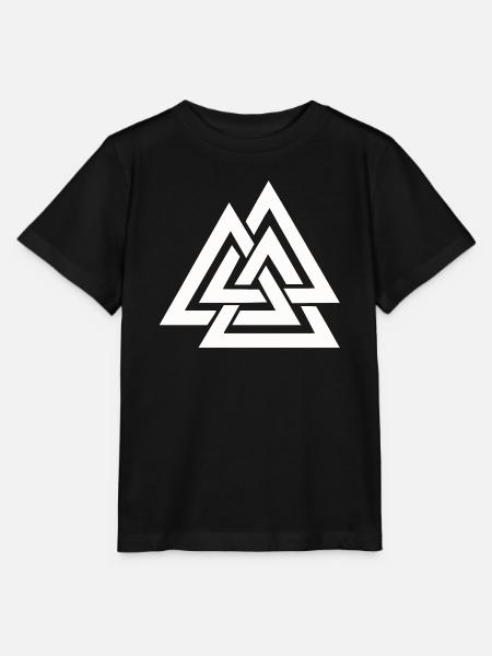 Valknut Wikinger - Stanley/Stella Kinder T-Shirt MINI CREATOR - Schwarz