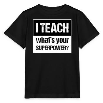 Et enseigner - T-shirt bio MINI CREATOR Stanley/Stella Enfant - noir - Devant - Mikhail (115cm)