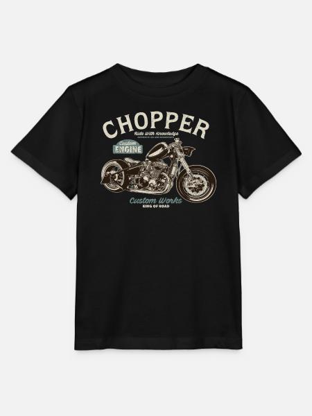 Chopper Custom Engine - Stanley/Stella Kinder T-Shirt MINI CREATOR - Schwarz