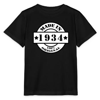 MADE IN 1934 Geburtsjahr Baujahr Jahrgang Geschenk - Stanley/Stella Kinder T-Shirt MINI CREATOR  - Schwarz - Vorne - Mikhail (115cm)