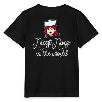 Nurse carer social worker - Stanley/Stella MINI CREATOR Kids’ T-Shirt - black - Front - Mikhail (115cm)