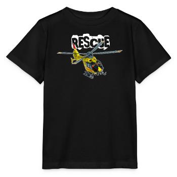 Sauvetage par hélicoptère - T-shirt bio MINI CREATOR Stanley/Stella Enfant - noir - Devant - Mikhail (115cm)