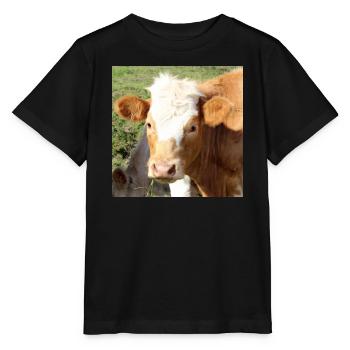 Kuh Poster - Stanley/Stella Kinder T-Shirt MINI CREATOR  - Schwarz - Vorne - Mikhail (115cm)