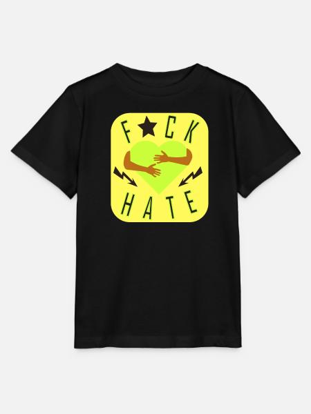 Gegen Hass - Stanley/Stella Kinder T-Shirt MINI CREATOR - Schwarz