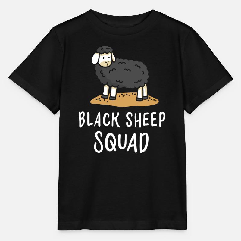 Schwarzes Schaf - Stanley/Stella Kinder T-Shirt MINI CREATOR  - Schwarz