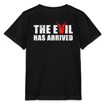 Evil has come with horns from the devil - Stanley/Stella MINI CREATOR Kids’ T-Shirt - black - Front - Mikhail (115cm)