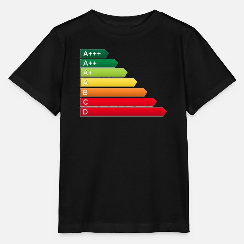 Label énergétique SF - T-shirt bio MINI CREATOR Stanley/Stella Enfant - noir