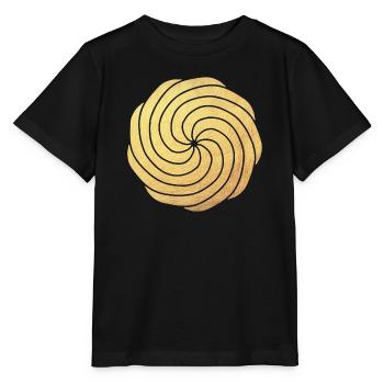 Or luxe soleil yoga énergie méditation dynamique - T-shirt bio MINI CREATOR Stanley/Stella Enfant - noir - Devant - Mikhail (115cm)