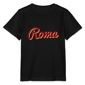 Roma Italien Typografie - Stanley/Stella Kinder T-Shirt MINI CREATOR  - Schwarz - Vorne - Mikhail (115cm)