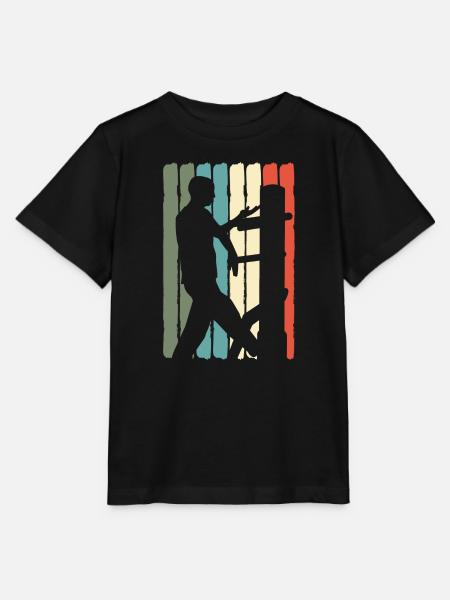 Wing Chun Kung Fu Kampfkunst Retro - Stanley/Stella Kinder T-Shirt MINI CREATOR - Schwarz