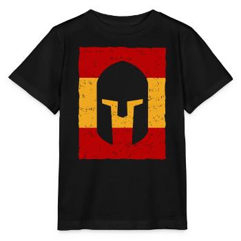Gladiador Espagne - Drapeau - T-shirt bio MINI CREATOR Stanley/Stella Enfant - noir - Devant - Mikhail (115cm)