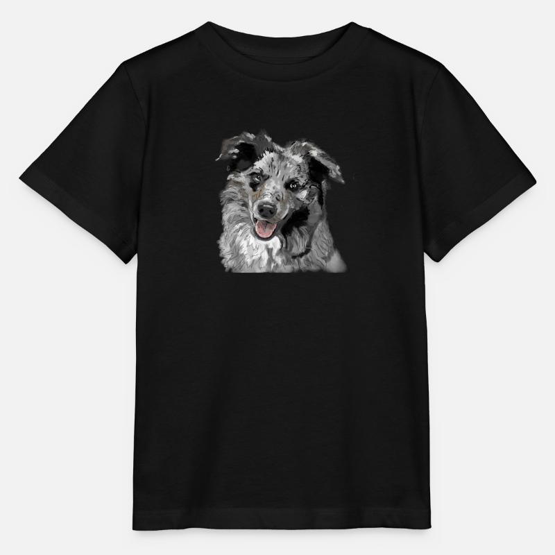 Berger australien - T-shirt bio MINI CREATOR Stanley/Stella Enfant - noir