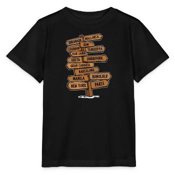 Urlaub Verreisen Reisen Ferien Chillen Relaxen - Stanley/Stella Kinder T-Shirt MINI CREATOR  - Schwarz - Vorne - Mikhail (115cm)