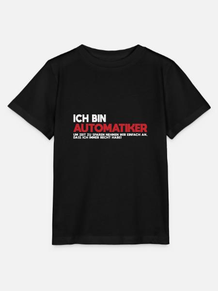 Ich bin Automatiker Tech-Statement - Stanley/Stella Kinder T-Shirt MINI CREATOR - Schwarz