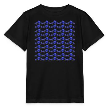 kornblumenmuster, schenken frau - Stanley/Stella Kinder T-Shirt MINI CREATOR  - Schwarz - Vorne - Mikhail (115cm)